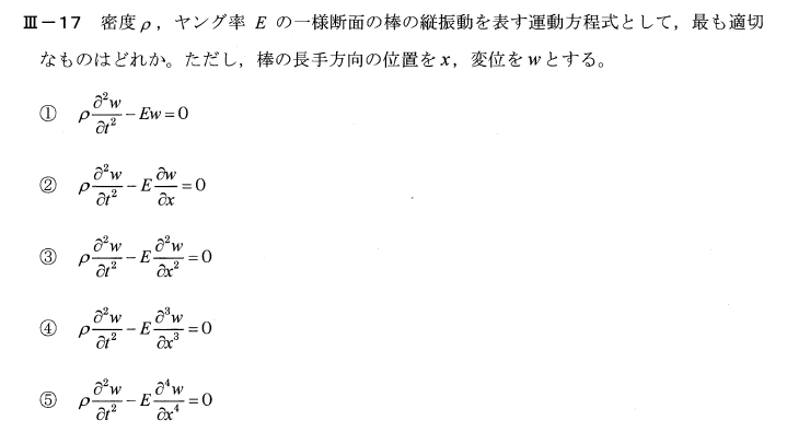 平成30年度技術士一次試験機械部門3-17