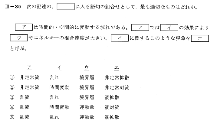 平成28年度技術士一次試験機械部門3-35