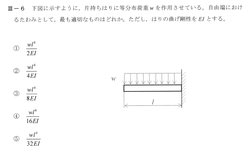 令和2年度技術士一次試験機械部門3-6