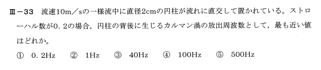 令和3年度技術士一次試験機械部門3-33