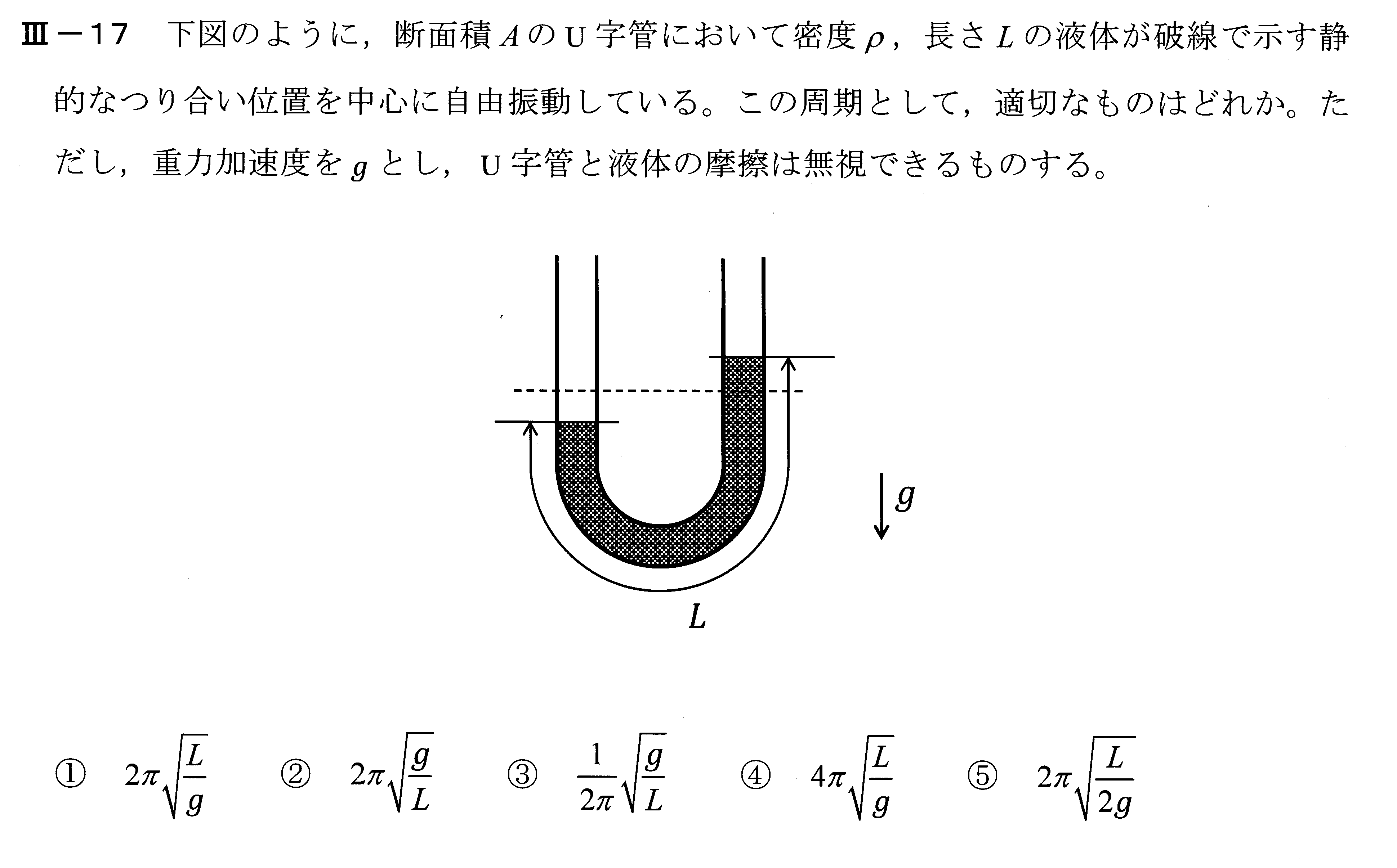 令和5年度技術士一次試験機械部門3-17