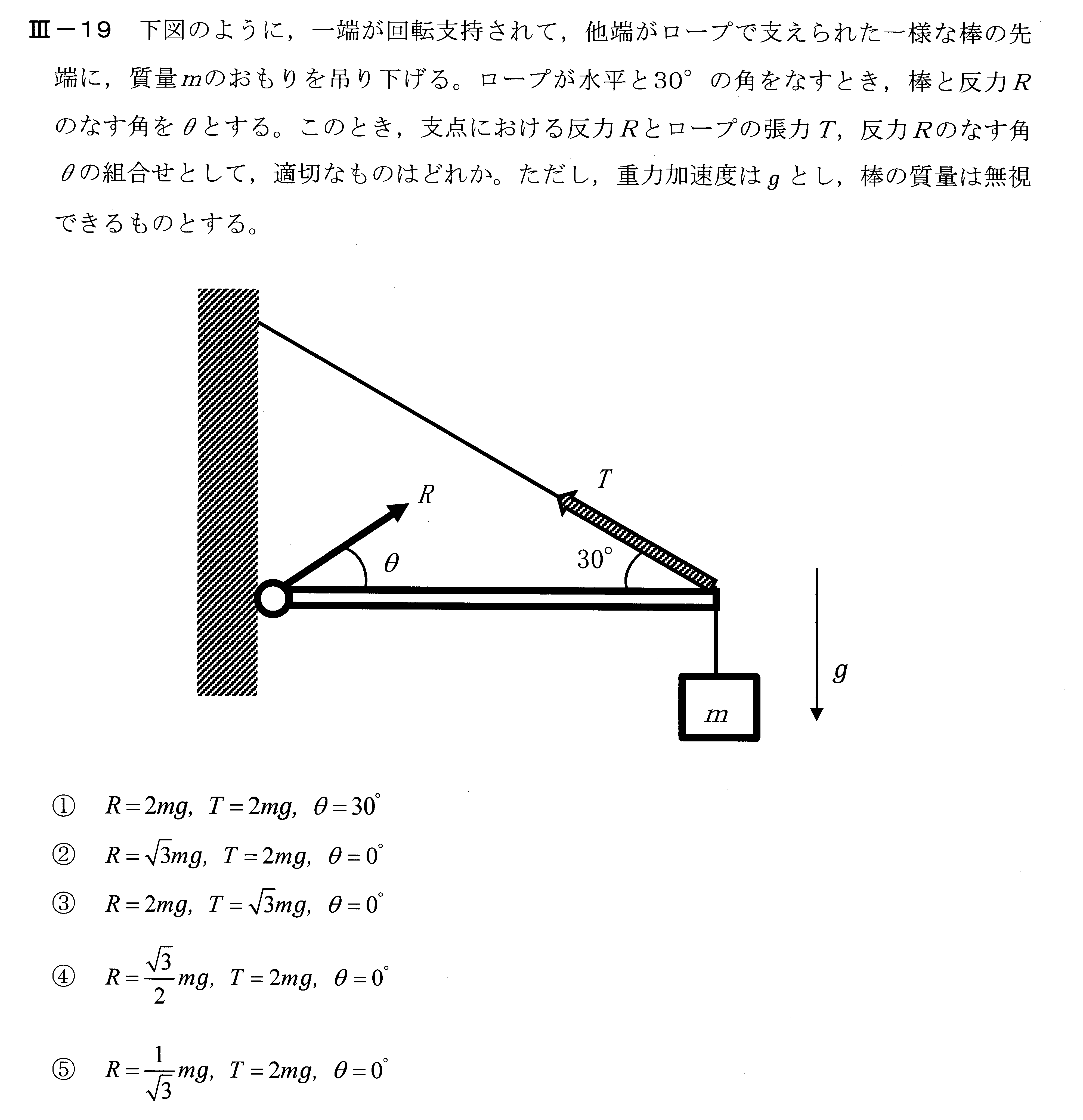 令和5年度技術士一次試験機械部門3-19