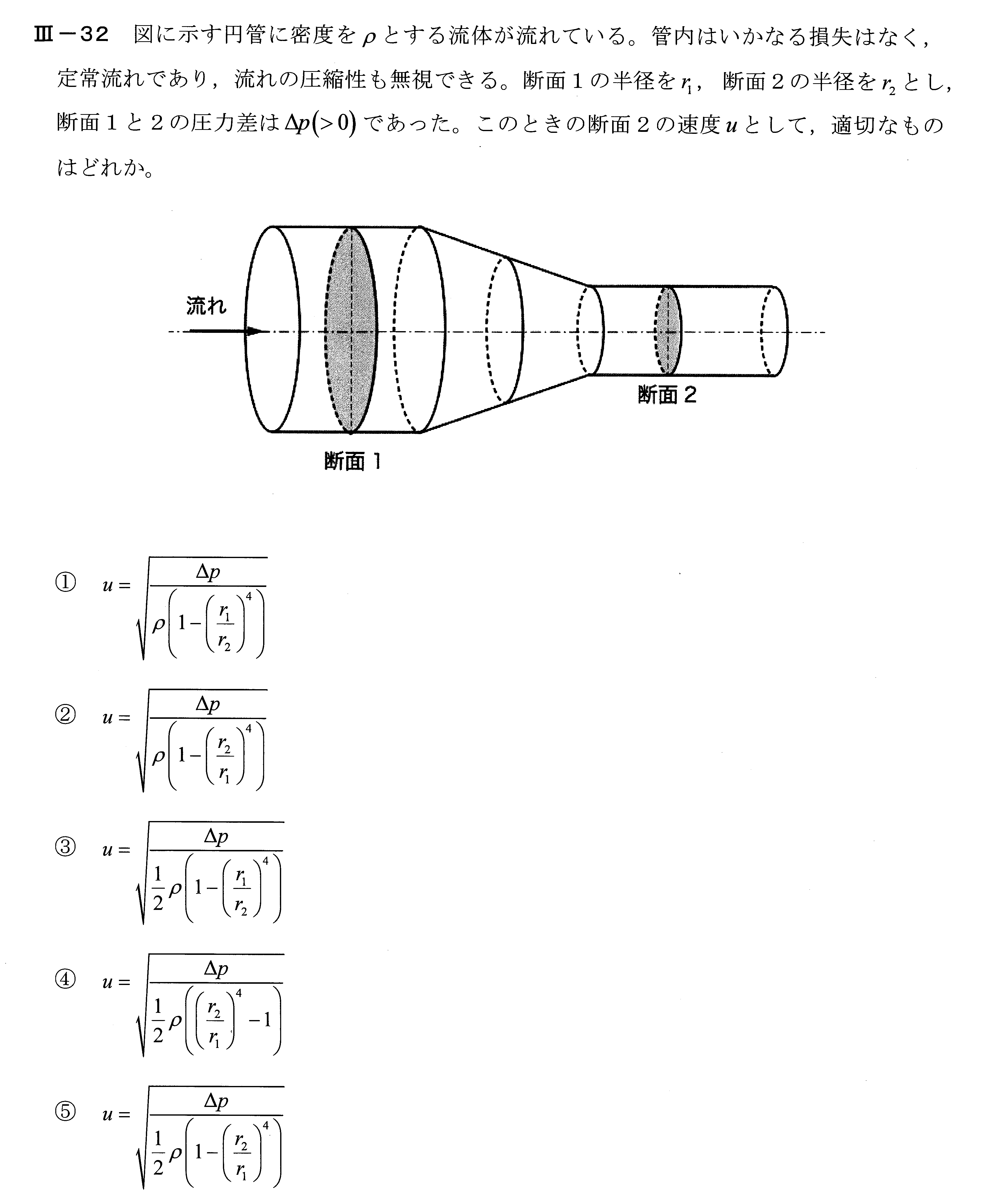 令和5年度技術士一次試験機械部門3-32