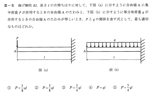 令和6年度技術士一次試験機械部門3-5